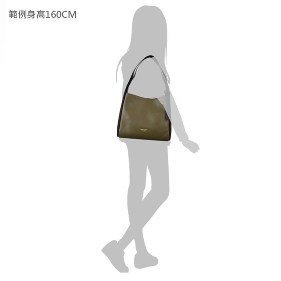 Kate Spade Knott Duck Green Large Pebbled Leather Shoulder Bag - Picture 10 of 11